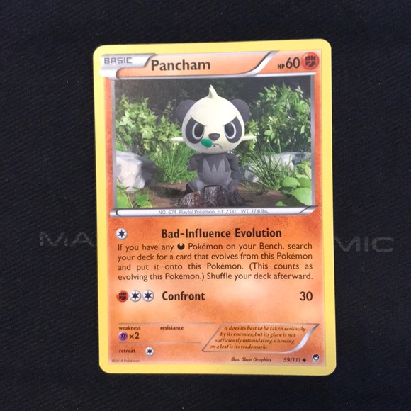 Lot of 2 pokemon cards - Pancham and Pangoro - Picture 3 of 3